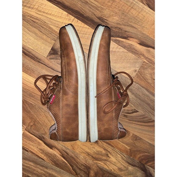 Levi's Comfort Men's Dress Tennis Shoes 518819BRTN-MENS Lace Up Brown Sz 9.5 - Picture 3 of 9